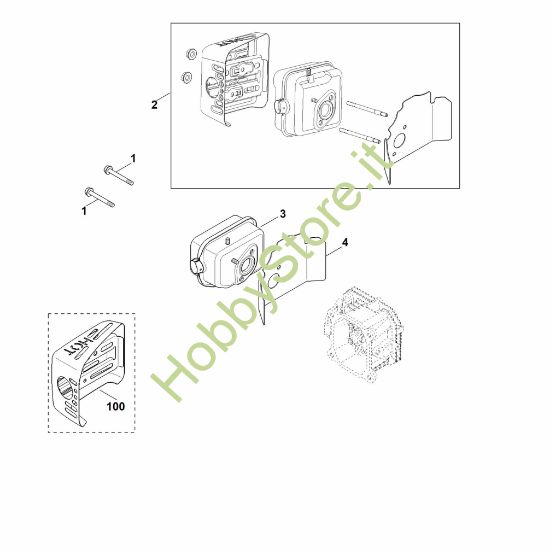 Picture of F - Scarico XT-675 (XT675-2046)
